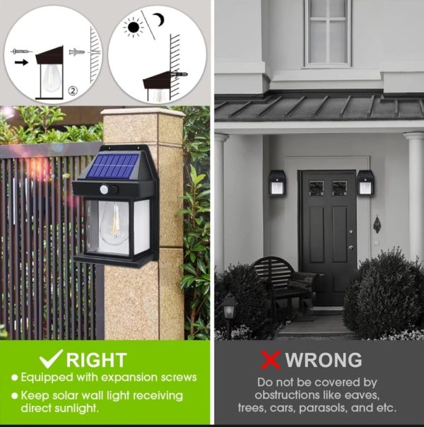 volte valley Outdoor Solar Wall Light