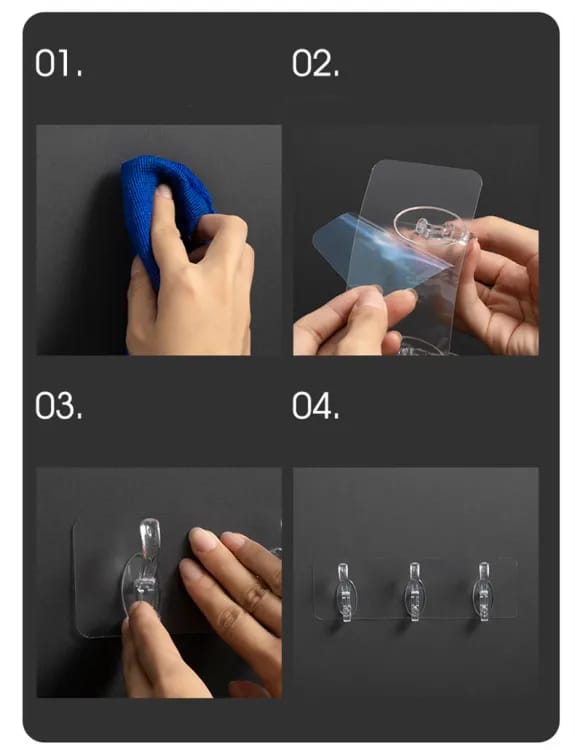 volte valley. Adhesive Hooks (5-Pack)